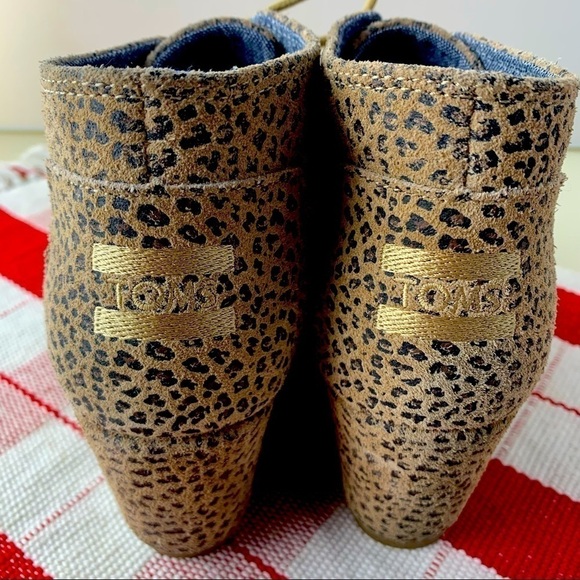 Toms Cheetah Wedge women’s 7 - Picture 3 of 6